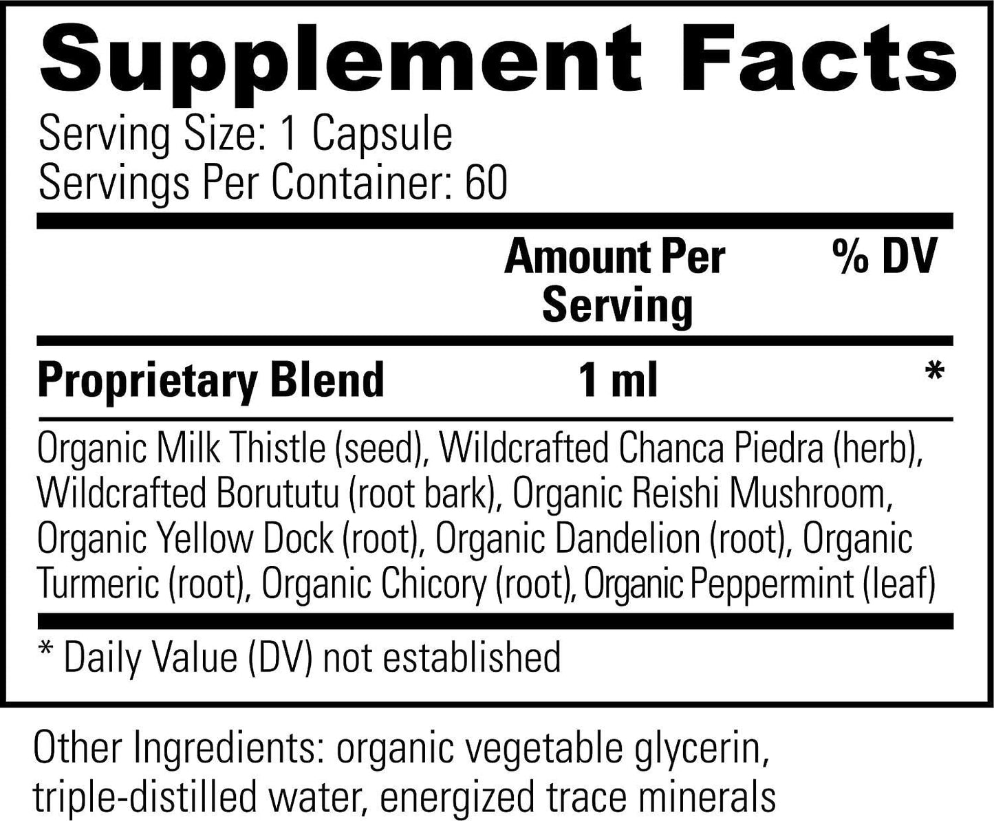 Global Healing Liver Health - Natural Vegan Liquid Drops Supplement Supports Liver and Gallbladder Detox and Function - Raw Herbal Extract for Best Absorption and Clean Cleanse - 2 Fl Oz Tincture