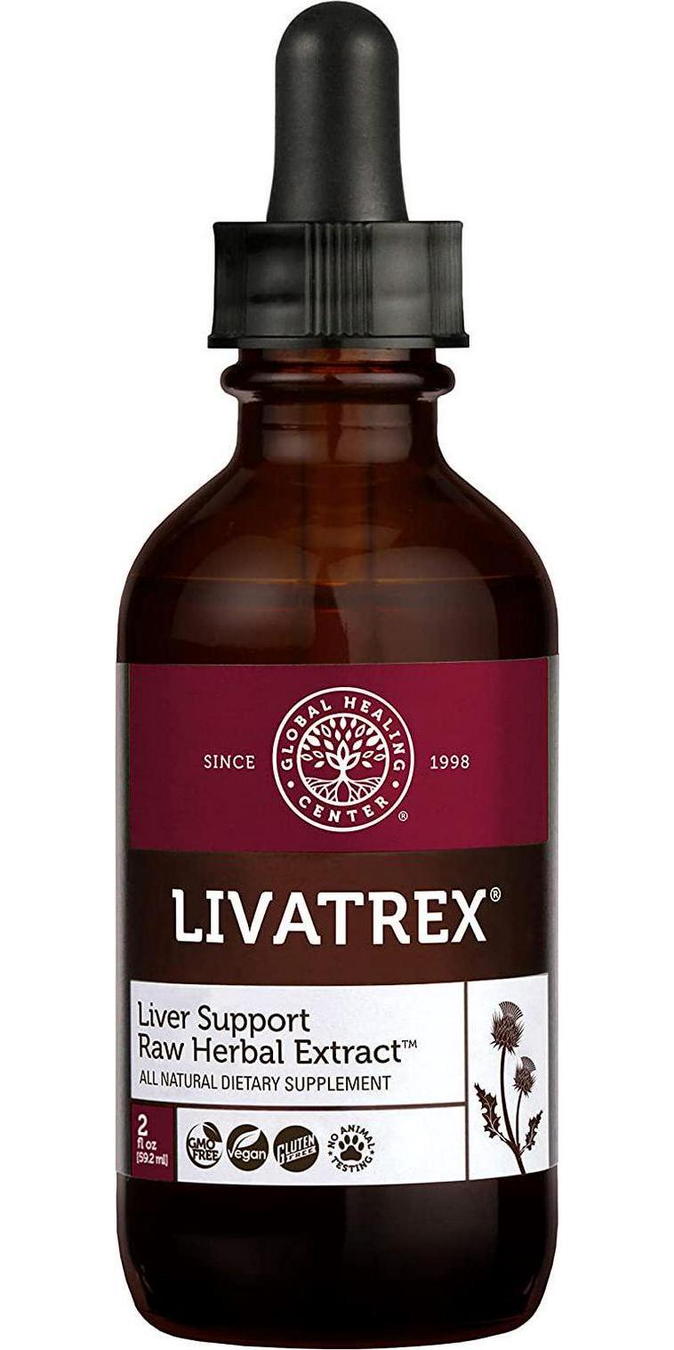 Global Healing Liver Health - Natural Vegan Liquid Drops Supplement Supports Liver and Gallbladder Detox and Function - Raw Herbal Extract for Best Absorption and Clean Cleanse - 2 Fl Oz Tincture