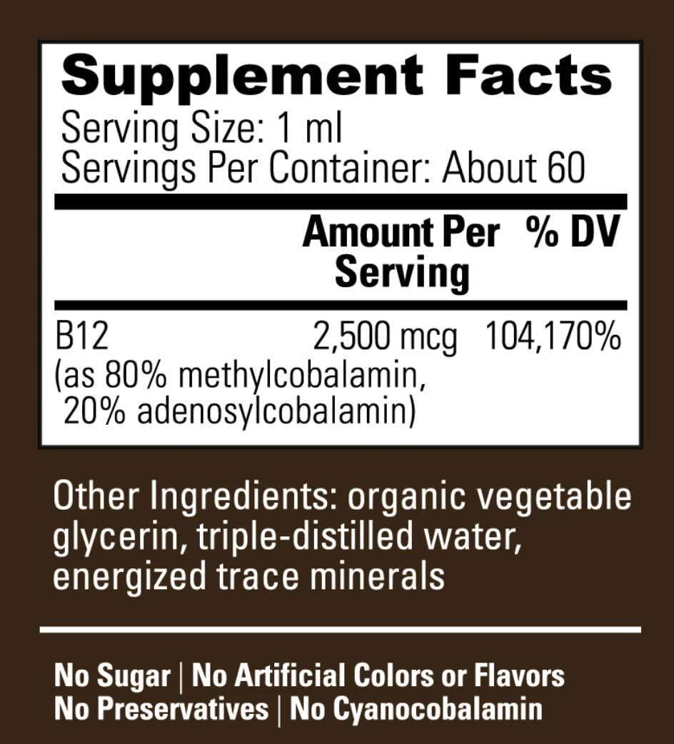 Global Healing Oxy-Powder and B12 Blend Kit - Natural, Oxygen Based Colon Cleanser of Intestinal Tract and Organic Sublingual B12 Vitamin Supplement Drops for Energy, Mood, Heart - 60 Capsules and 2 Fl Oz