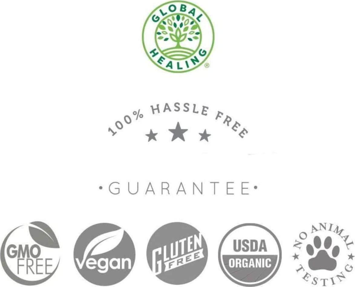 Global Healing Oxy-Powder Supplement - Oxygen Based Magnesium Colon Cleanser and Relief from Gas, Bloating and Occasional Constipation - Safe Healthy Detox For Gut Relief For Women and Men - 60 Capsules