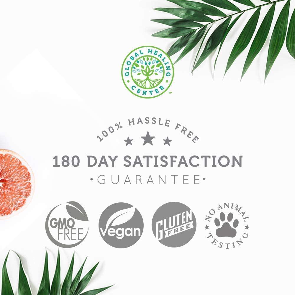 Global Healing Oxy-Powder and B12 Blend Kit - Natural, Oxygen Based Colon Cleanser of Intestinal Tract and Organic Sublingual B12 Vitamin Supplement Drops for Energy, Mood, Heart - 60 Capsules and 2 Fl Oz