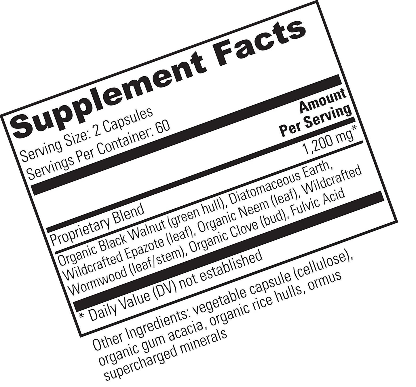 Global Healing Paratrex - Gut Health Cleansing and Intestinal Detox Support - Natural Supplement Cleanse with Organic Wormwood, Black Walnut - 120 Capsules