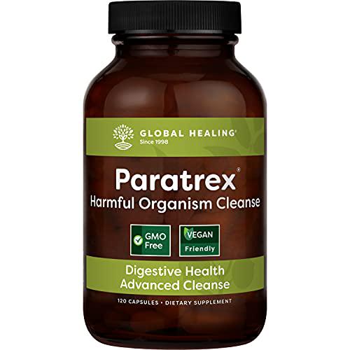 Global Healing Paratrex - Gut Health Cleansing and Advanced Intestinal Detox Support - Natural, Vegan Herbal Supplement Cleanse with Organic Wormwood and Neem and Black Walnut for Adults - 120 Capsules