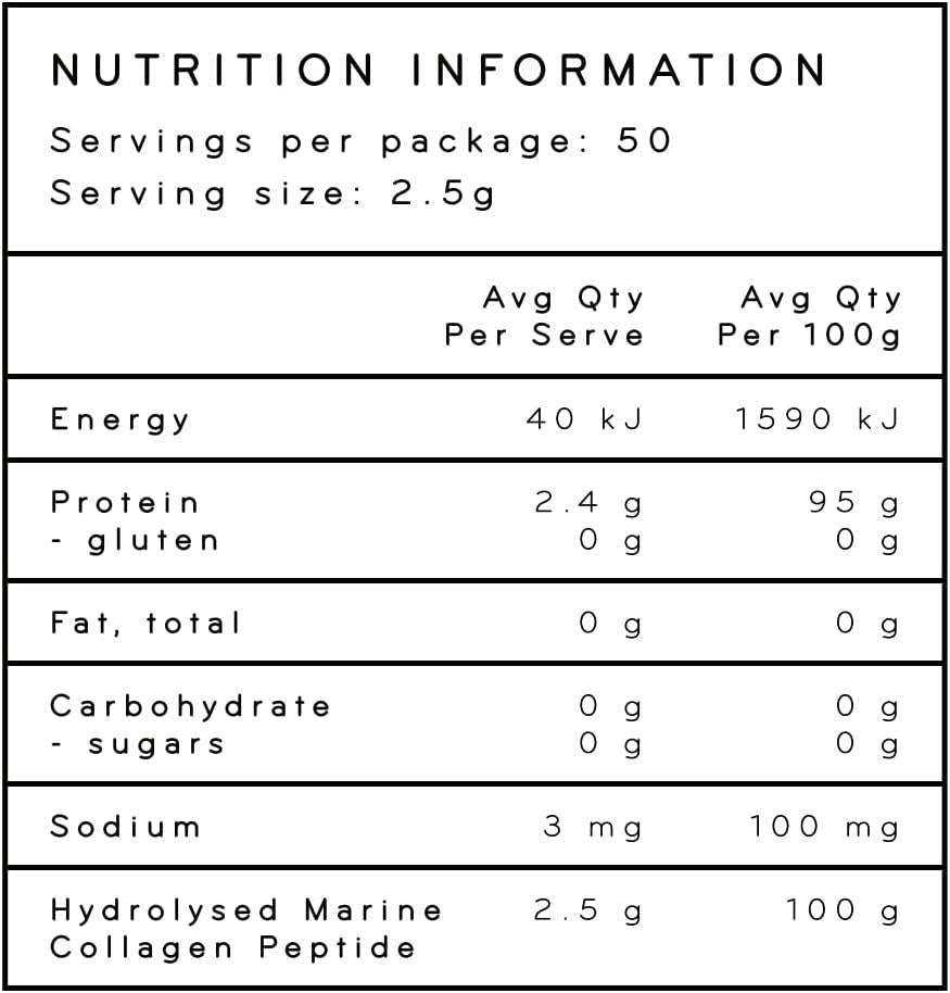 Glow Proteins Glow Elixir Premium Marine Collagen Powder 125 grams | 50 Servings