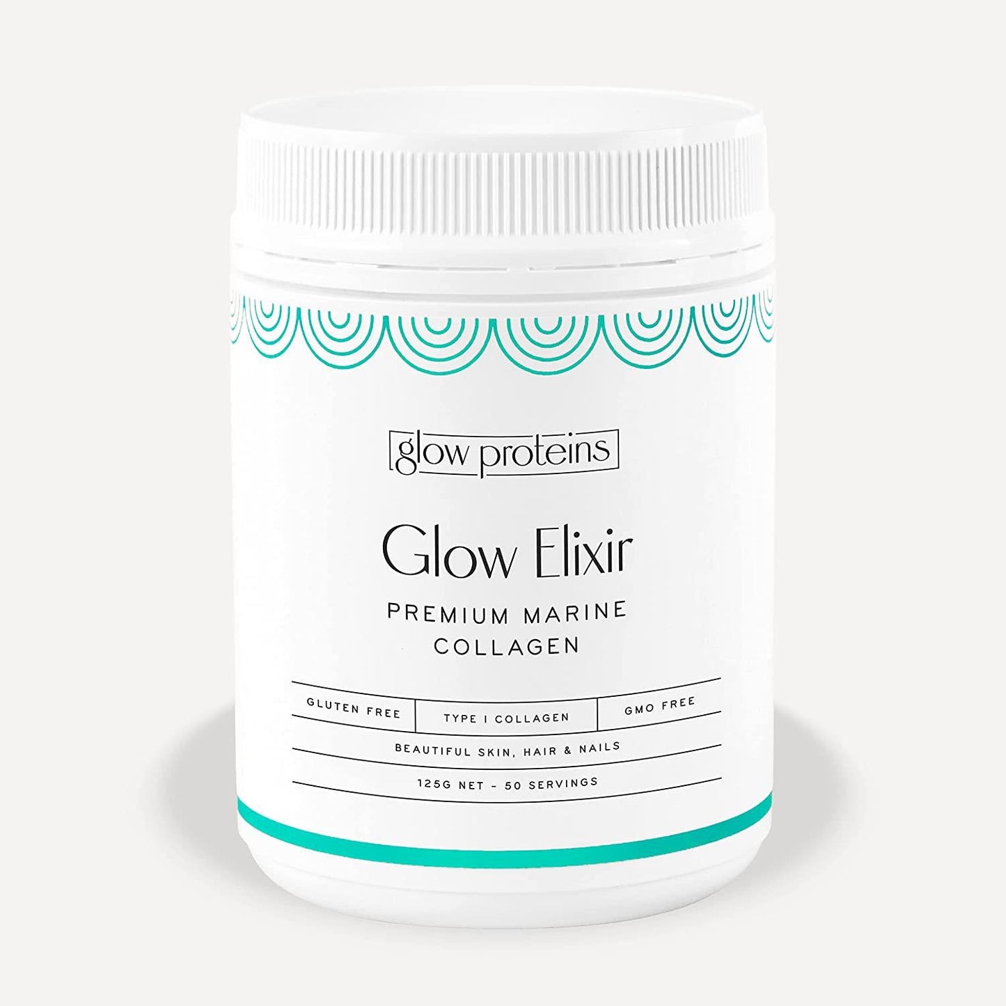 Glow Proteins Glow Elixir Premium Marine Collagen Powder 125 grams | 50 Servings