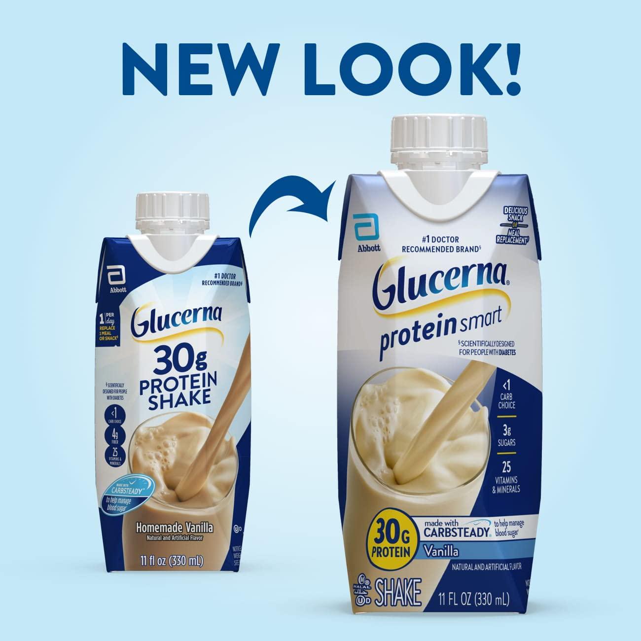 Glucerna 30G Protein 330ML RTD, Vanilla, 12 Count