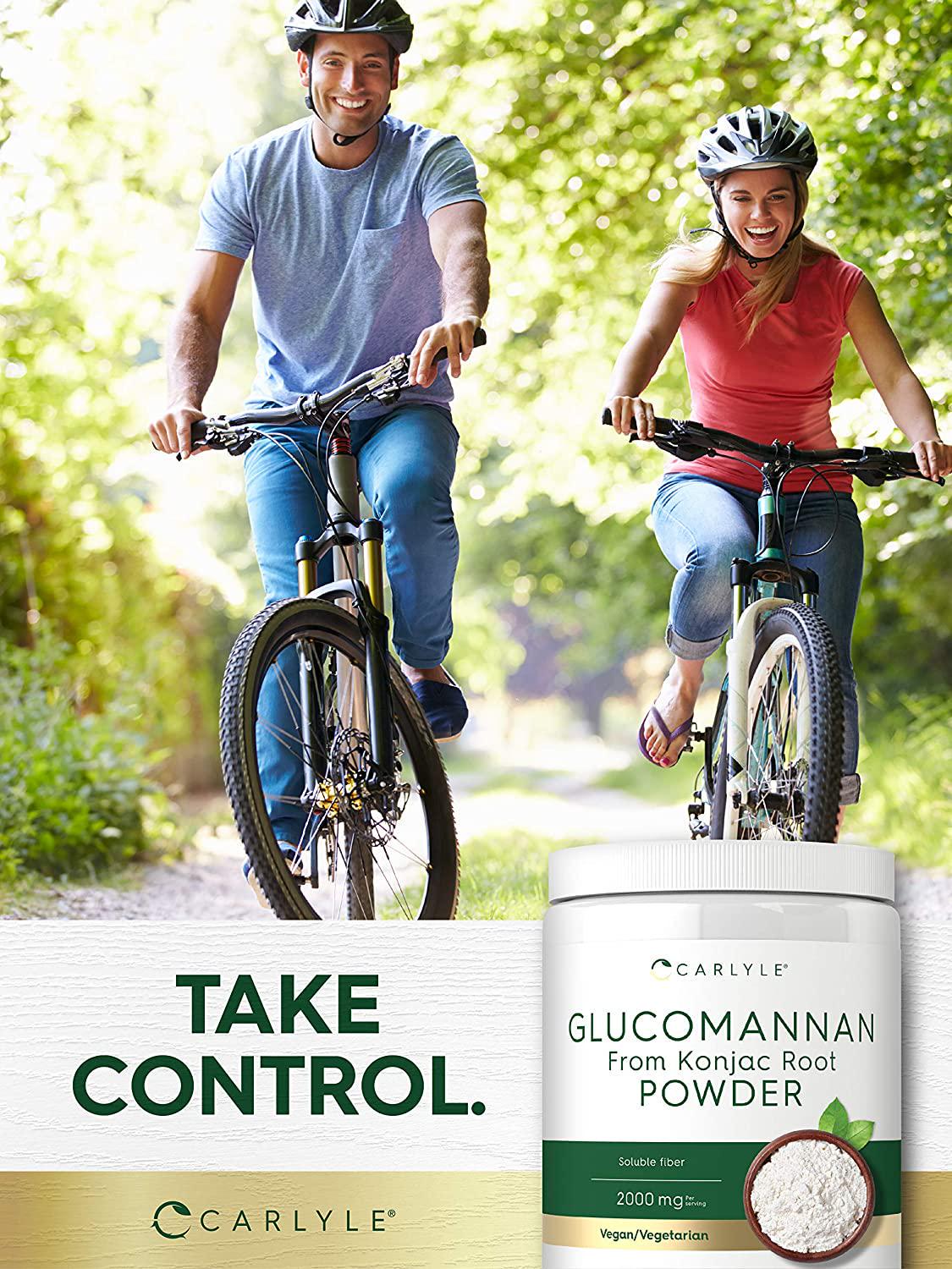 Glucomannan Powder | 12 oz | Vegan and Vegetarian | Non-GMO, Gluten Free | Konjac Powder Supplement | by Carlyle