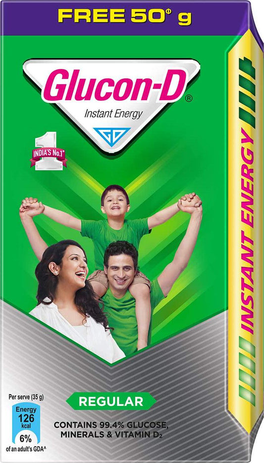 Glucon-D Glucose Based Beverage Mix - 250 g Cartoon