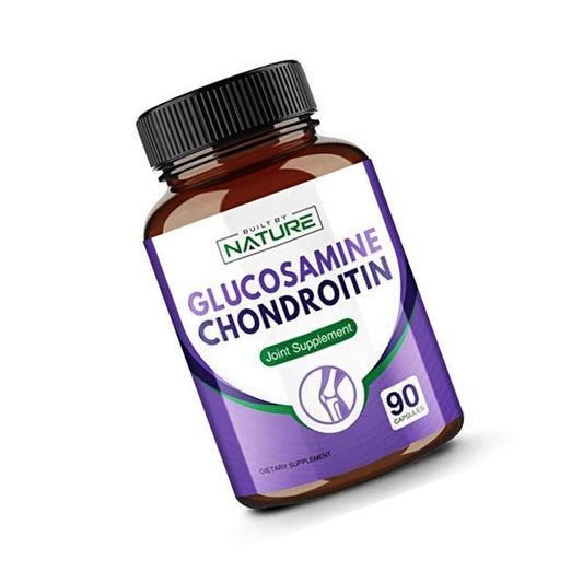 Glucosamine Chondroitin Supplement with MSM for Triple Strength Joint Support, 90 Capsules (30 Day Supply)