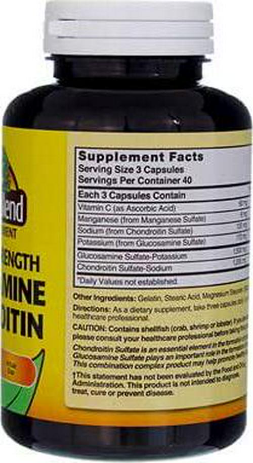 Glucosamine Chondroitin Maximum Strength 120 Capsules by Nature's Blend