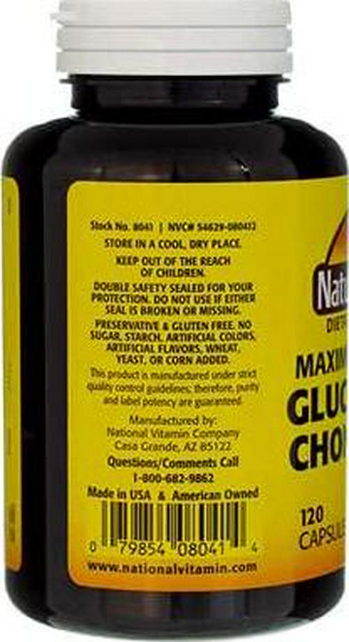 Glucosamine Chondroitin Maximum Strength 120 Capsules by Nature's Blend