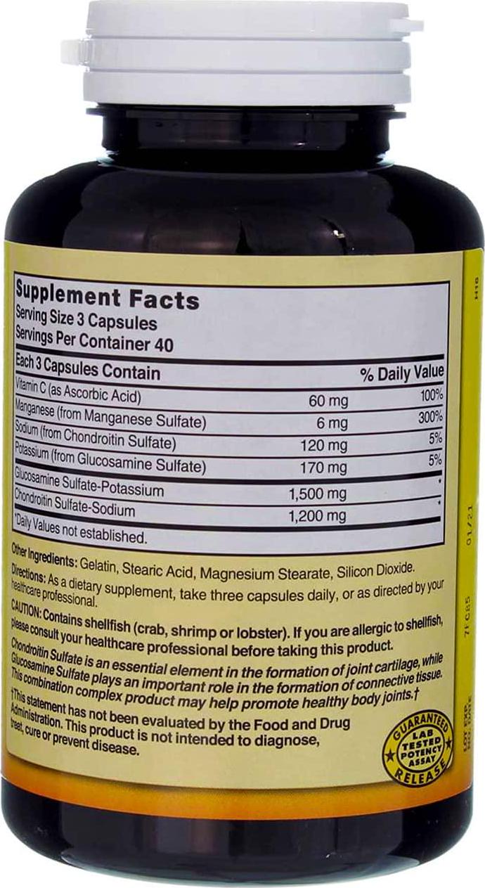 Glucosamine Chondroitin Maximum Strength 120 Capsules by Nature's Blend