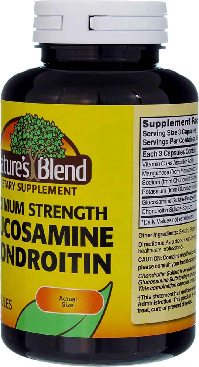 Glucosamine Chondroitin Maximum Strength 120 Capsules by Nature's Blend
