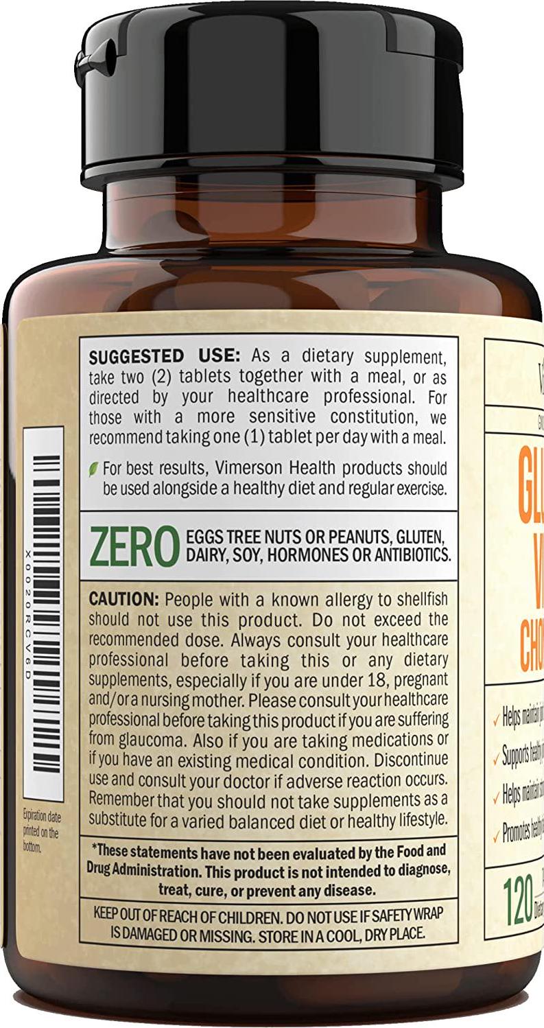 Glucosamine Chondroitin Sulfate and Vitamin D3 with Boswellia, MSM and Bromelain. Joint and Skin Supplement. Promotes Good Hair, Skin and Nail Health. Maintains Strong Bone Flexibility and Mobility