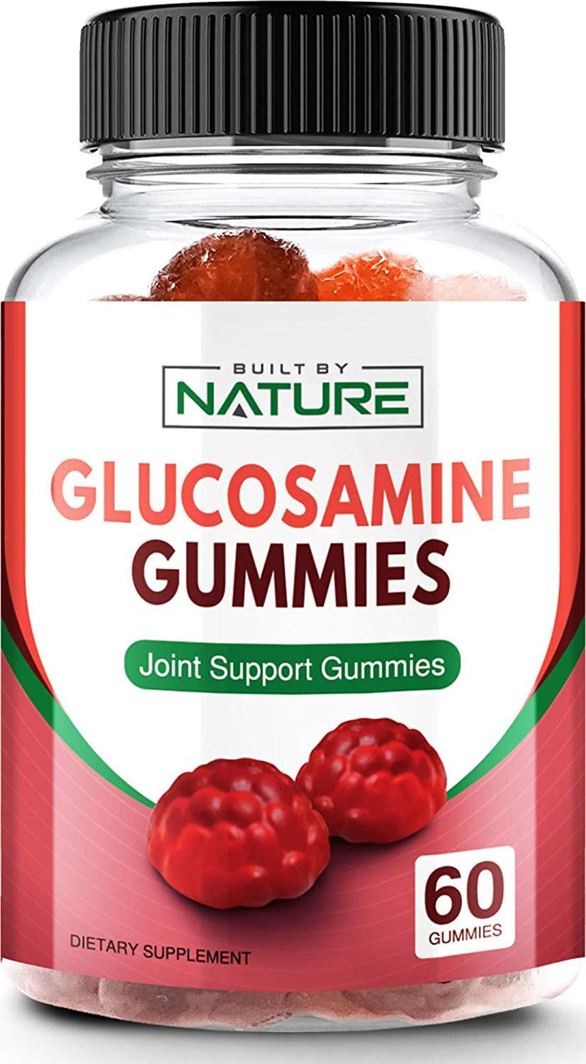 Glucosamine Gummies Extra Strength Chewable Joint Support Supplement for Adults, 60 Gummies (30 Day Supply)