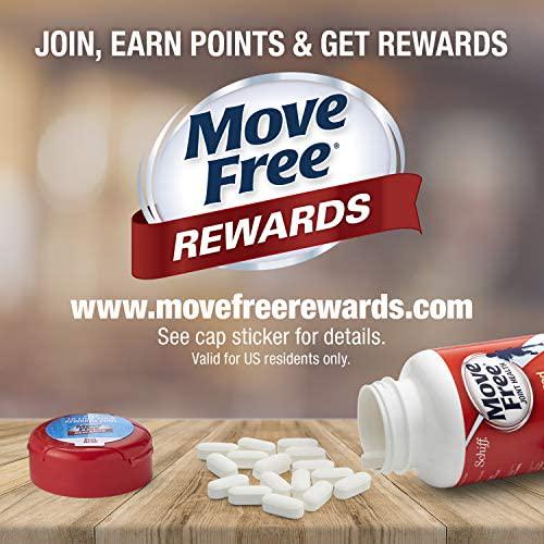 Glucosamine and Chondroitin Advanced Joint Health Supplement Tablets, Move Free (200 Count In A Bottle), Supports Mobility, Flexibility, Strength, Lubrication and Comfort (Pack of 2)