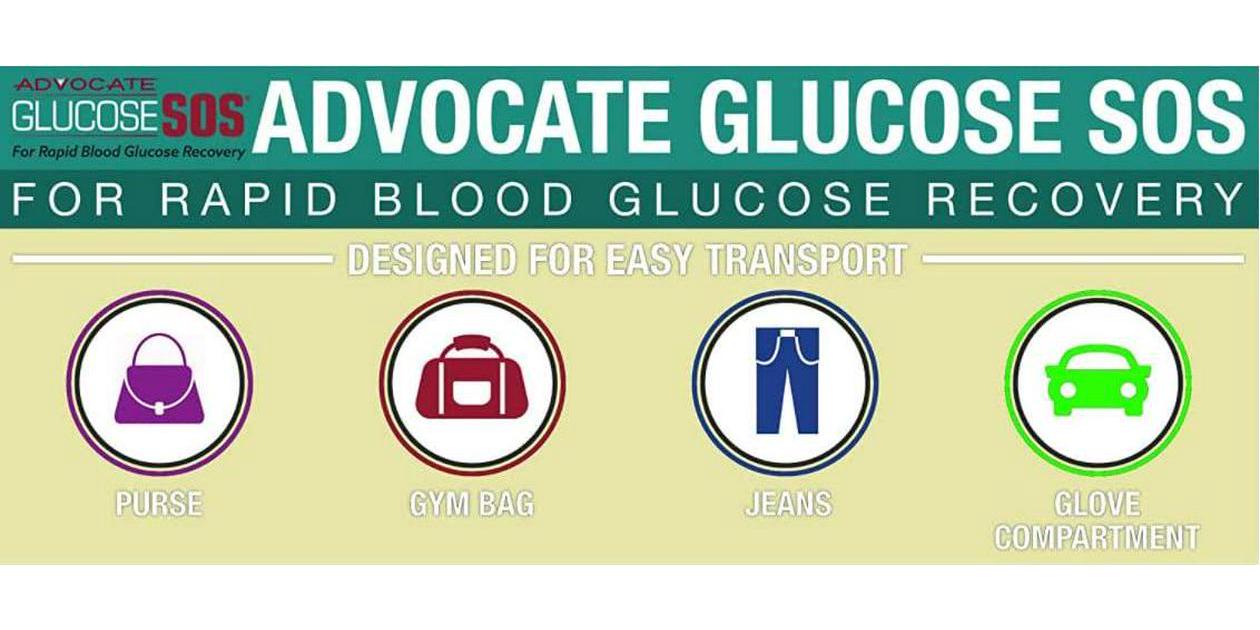 Glucose SOS Glucose Powder for Low Blood Sugar - Fast-Absorption Glucose to Support Blood Sugar Levels - Natural Powder Packets - Instantly Dissolves - No Water Needed - Green Apple Crisp - 6 Packets
