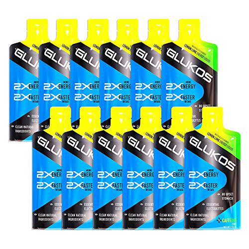 Glukos Energy Liquid Gel 2oz Packets, 12 Count Tray