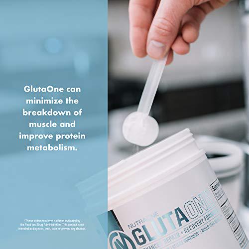 GlutaOne L-Glutamine Powder by NutraOne Post Workout Recovery Supplement (75 Servings)