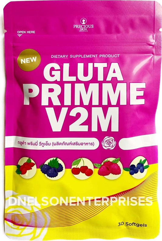 Gluta Prime Plus SOD 2000000mg Whitening Anti Aging 30 Softgels