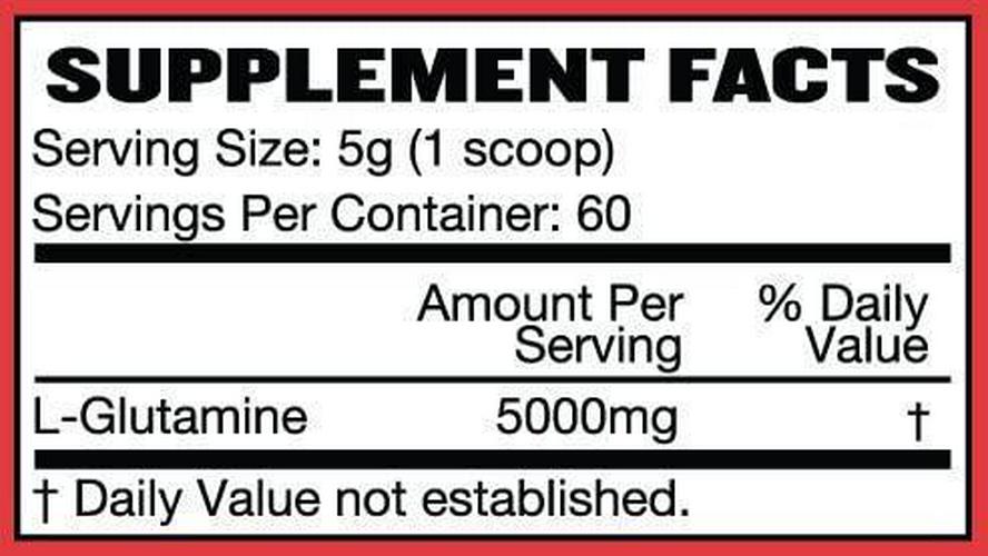 Glutamine Powder - Pure, Unflavored and Micronized L-Glutamine Amino Acid Supplement - 300g, 10.5oz, 60 Servings - Non GMO, Naturally Vegan, Vegetarian Friendly and Gluten Free - by Raw Barrel