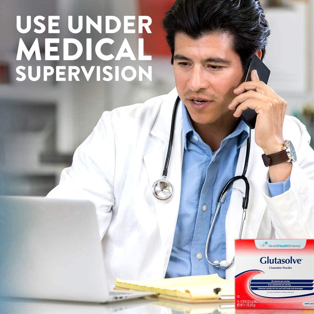 Glutasolve Glutamine Powder Unflavored 0.79 oz Packet 56 Pack