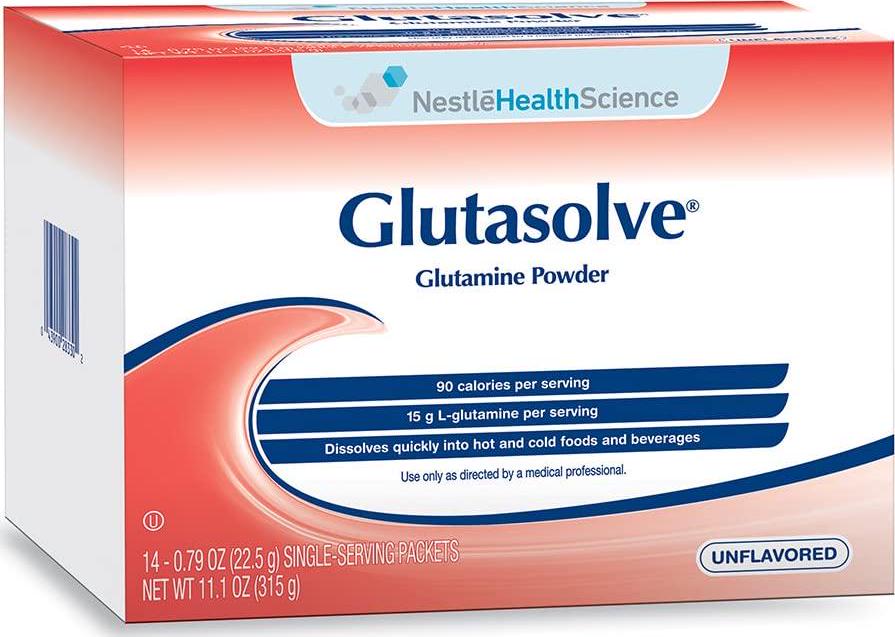 Glutasolve Glutamine Powder Unflavored 0.79 oz Packet 56 Pack