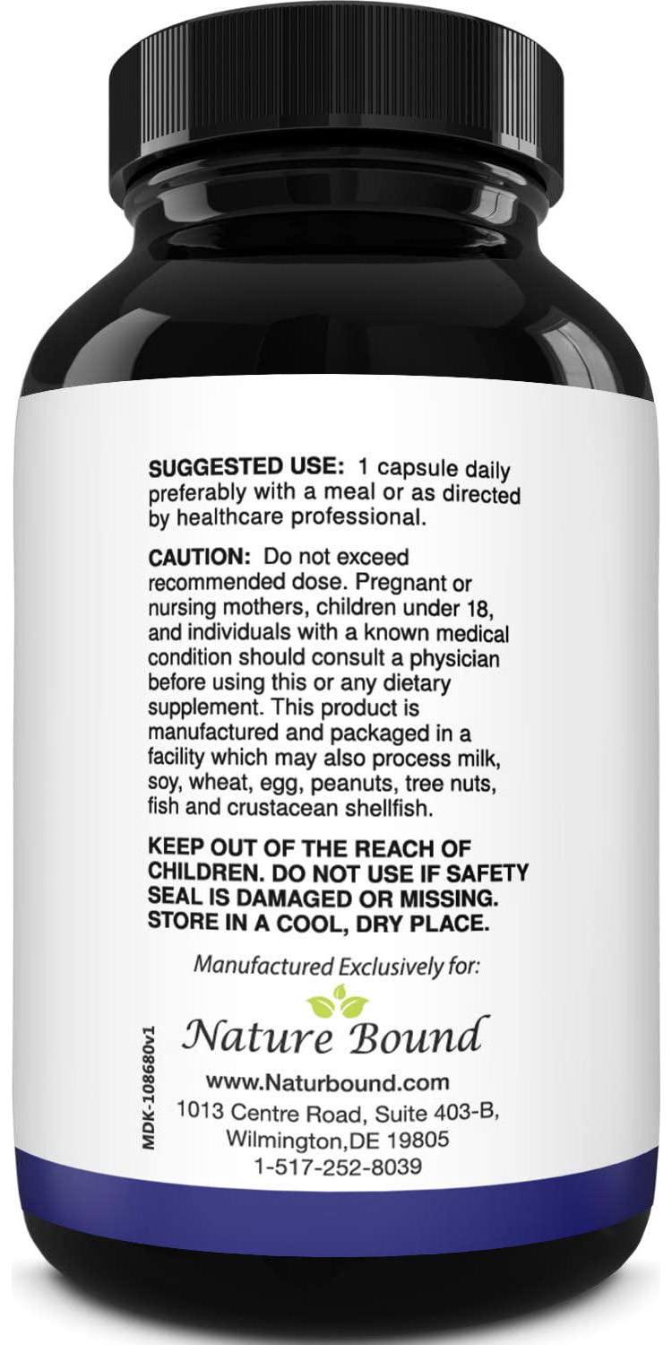 Glutathione Skin Whitening Pills for Men and Women - Pure GSH Supplement 500 mg with Natural Milk Thistle Extract Silymarin - Antioxidant Support ALA - Boost Immune System by Nature Bound