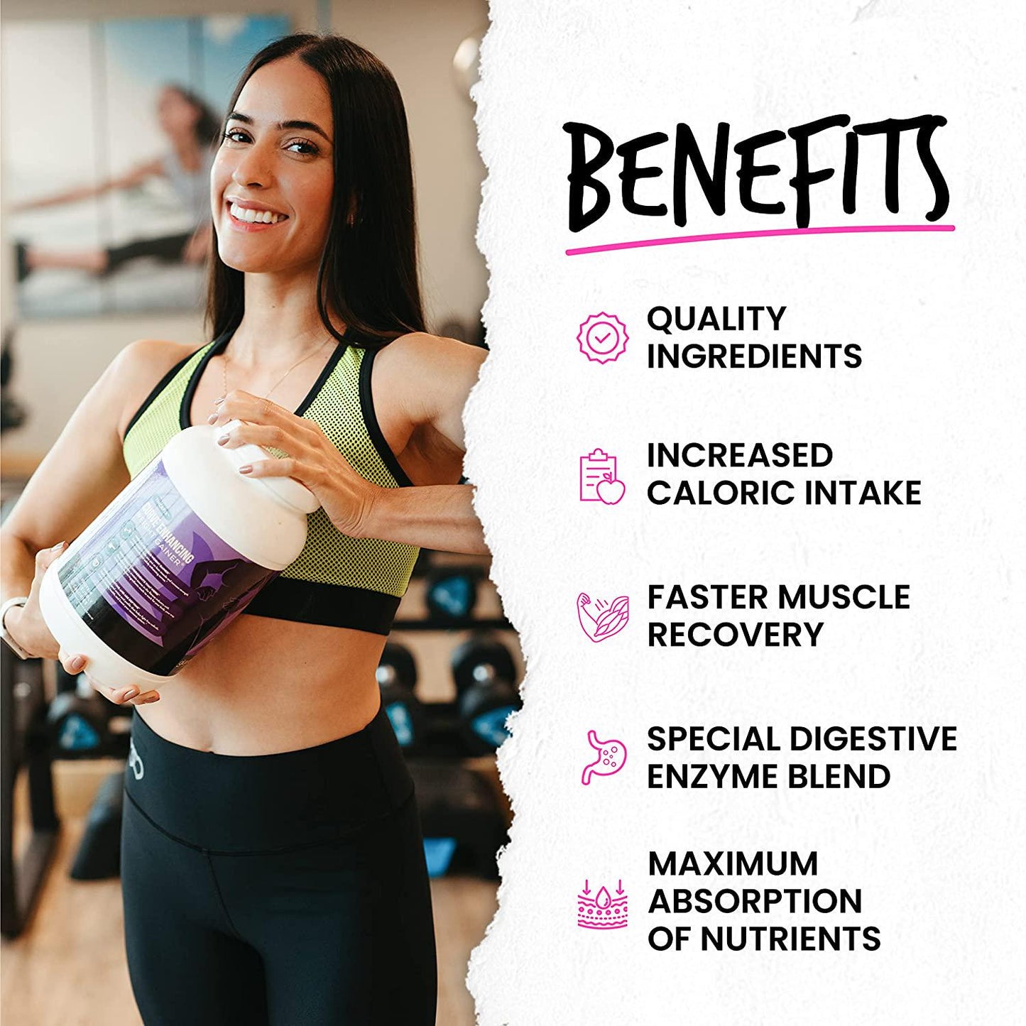 Gluteboost - ThickFix Curve Enhancing Weight Gainer Shake - Grass-Fed Whey Protein Powder with Amino Acids - Increase Curves and Muscle Mass - Volumizer Supplement for Women - Creamy Vanilla - 1 Month