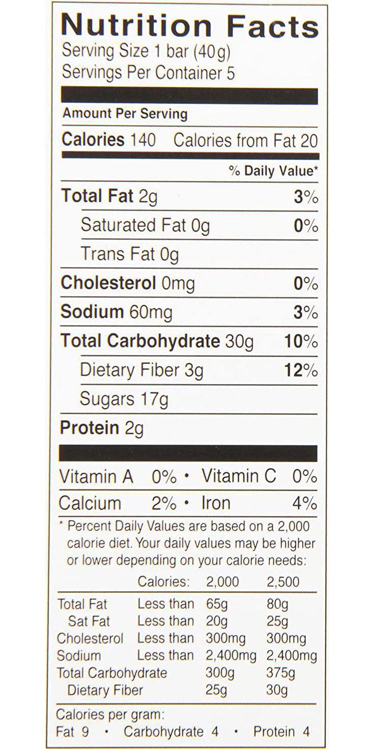 Gluten Free by Glutino Breakfast Bars, Blueberry, 1.41 oz ( 5 Bars )