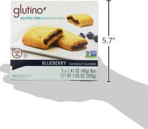 Gluten Free by Glutino Breakfast Bars, Blueberry, 1.41 oz ( 5 Bars )
