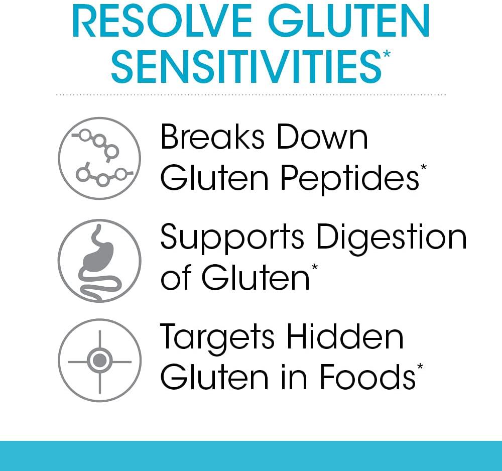 Gluten Relief with Tolerase G - 2 Bottles - 60 Capsules Each - Digestive Enzyme Made Specifically to Break Down and Digest Gluten Protein