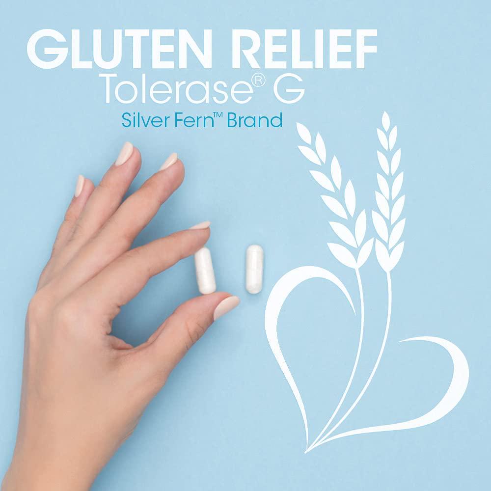 Gluten Relief with Tolerase G - 2 Bottles - 60 Capsules Each - Digestive Enzyme Made Specifically to Break Down and Digest Gluten Protein
