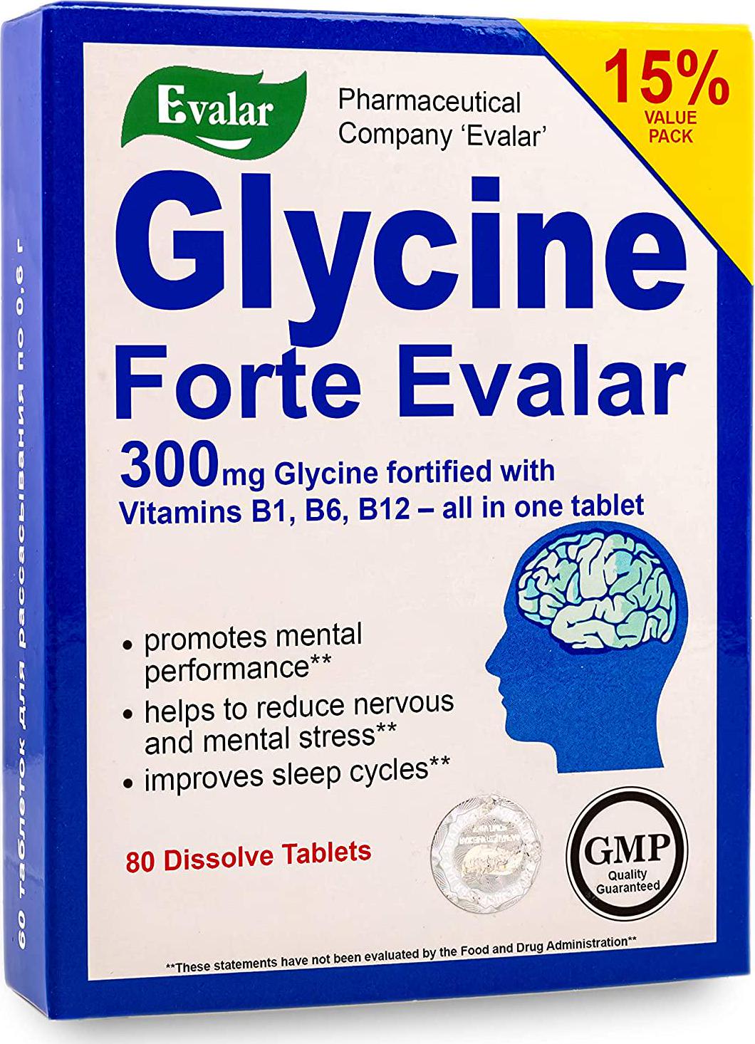 Glycine Forte Evalar 60 Tabs Глицин Форте Эвалар