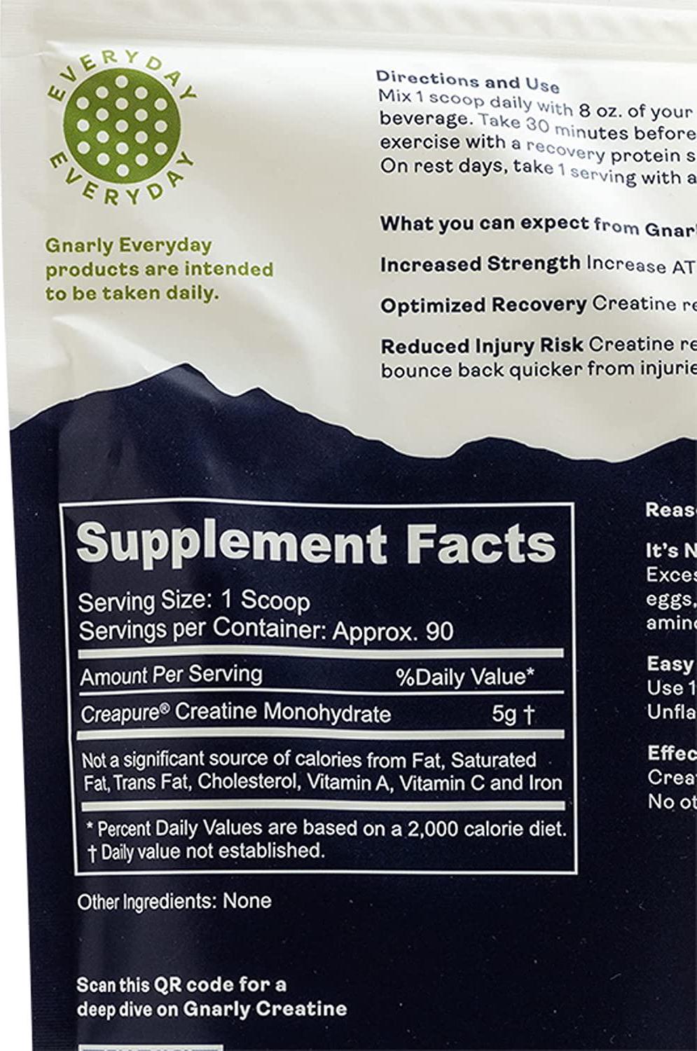 Gnarly Nutrition, Creatine, Unflavored