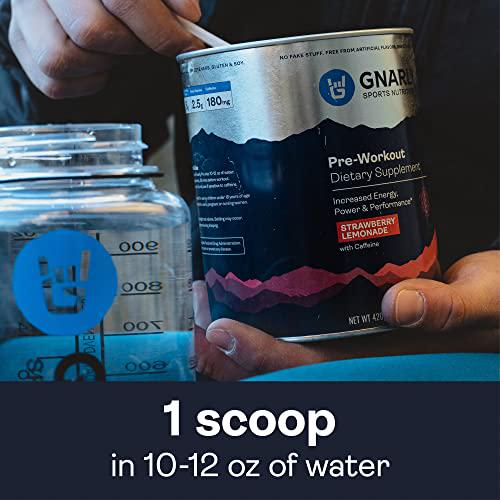 Gnarly Nutrition, Preworkout, Natural Energy Boost with Beta-Alanine, Citrulline Malate, Strawberry Lemonade, 14.82 Oz (30 Servings)