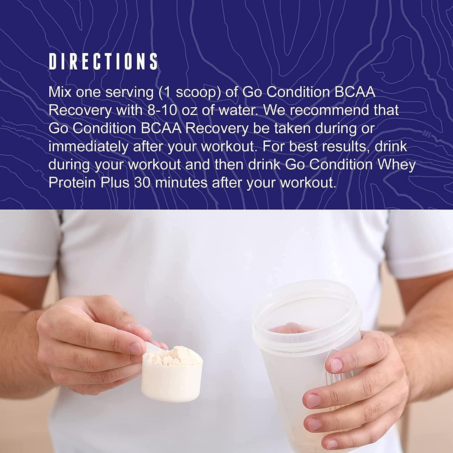 Go Condition BCAA Recovery Plus | 2:1:1 BCAA Powder | Sugar Free, Zero Carbs, Zero Calorie Branched Chain Amino Acids Supplement | Essential Amino Acids for Post Workout Recovery | 30 Servings