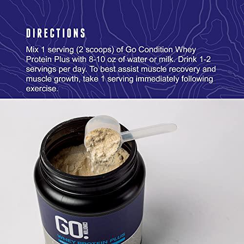 Go Condition Protein Powder Plus | Whey Protein Powder with 20g of Protein | Low Carb Protein Powder | Sugar Free Protein Powder | Easy to Digest Protein Powder | Cookies and Cream Flavor | 24 Servings