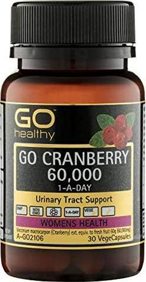 Go Healthy Go Cranberry 60, 000 1-A-Day 30 Vege caps, 30 count