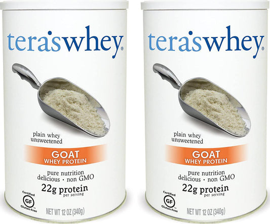 Goat&#039;s Whey Protein , Plain , 12 oz ( Pack of 2)
