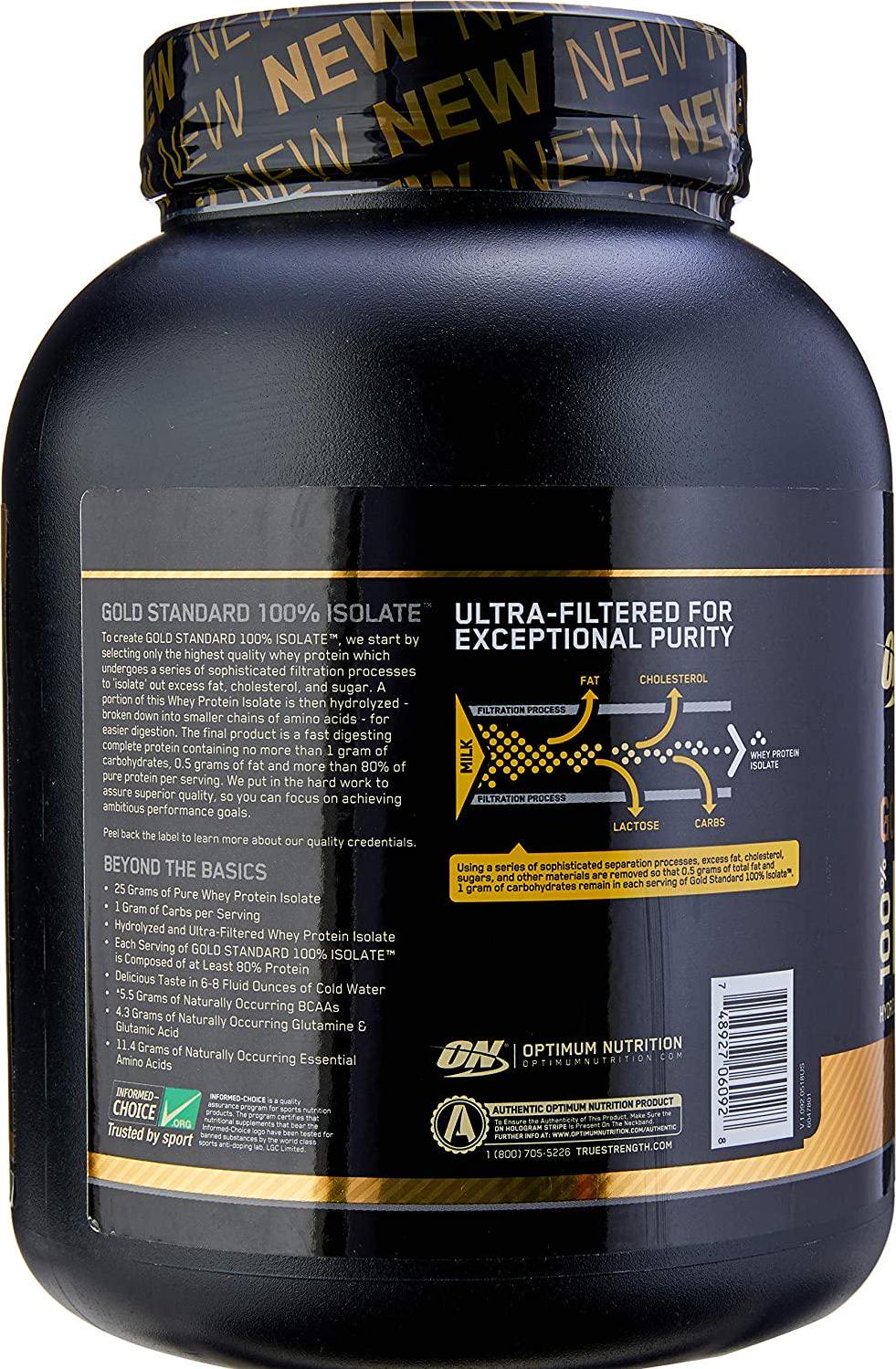 Gold Standard 100% Isolate, Chocolate Bliss, 3 lb (1.36 kg), Optimum Nutrition