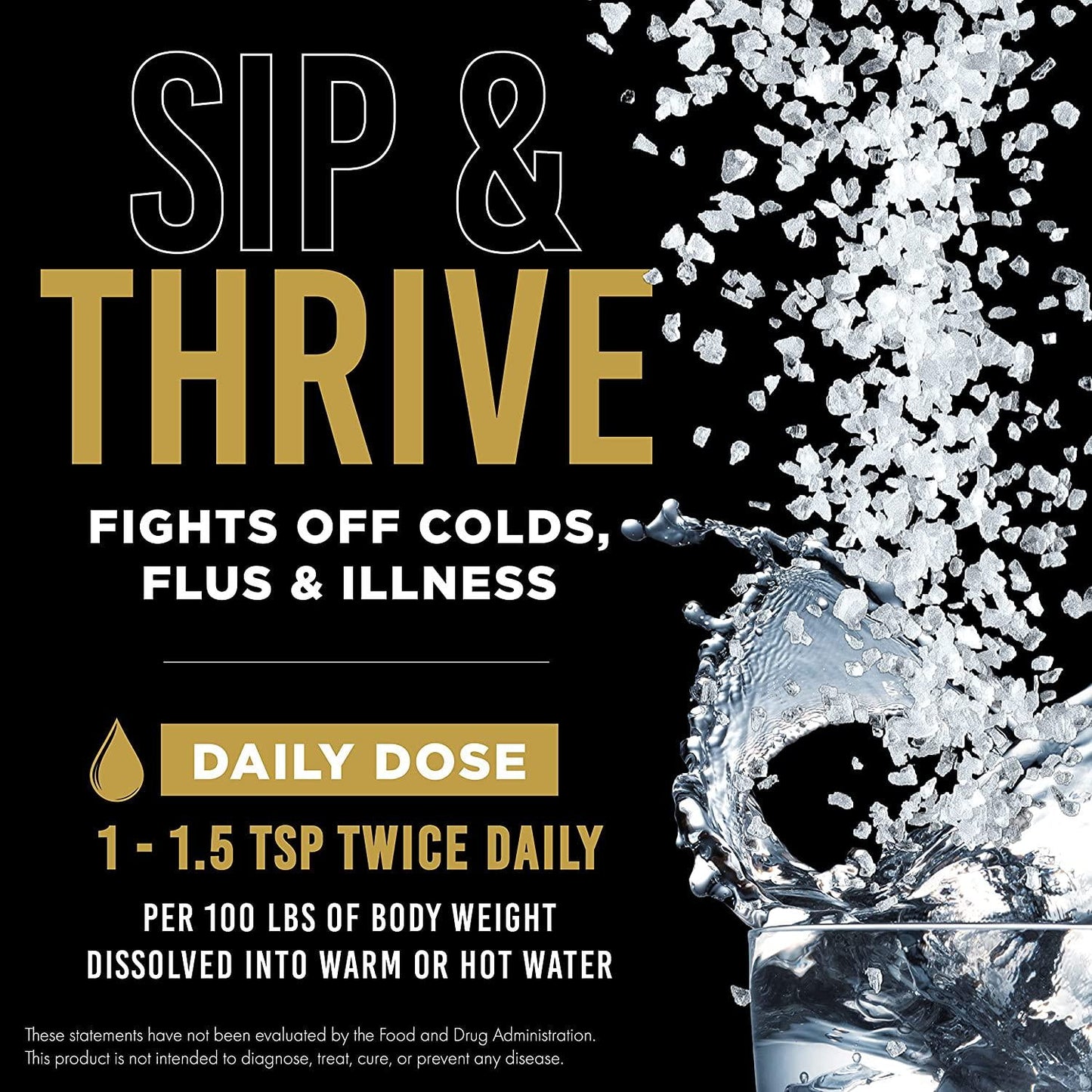 Gold Standard Organic Sulfur Crystals 6lb - 99.9% Pure MSM Crystals - Largest Granular Flakes Available! 3rd Party Tested **Same Day Priority Shipping**