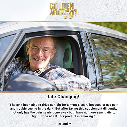 Golden After 50 VpMax-9 - Vision Support Supplement - 60 Gelatin Capsules - Eye Health Support and Antioxidant Supplement with Eye Vitamins, Lutein, Lycopene and Bilberry Extract