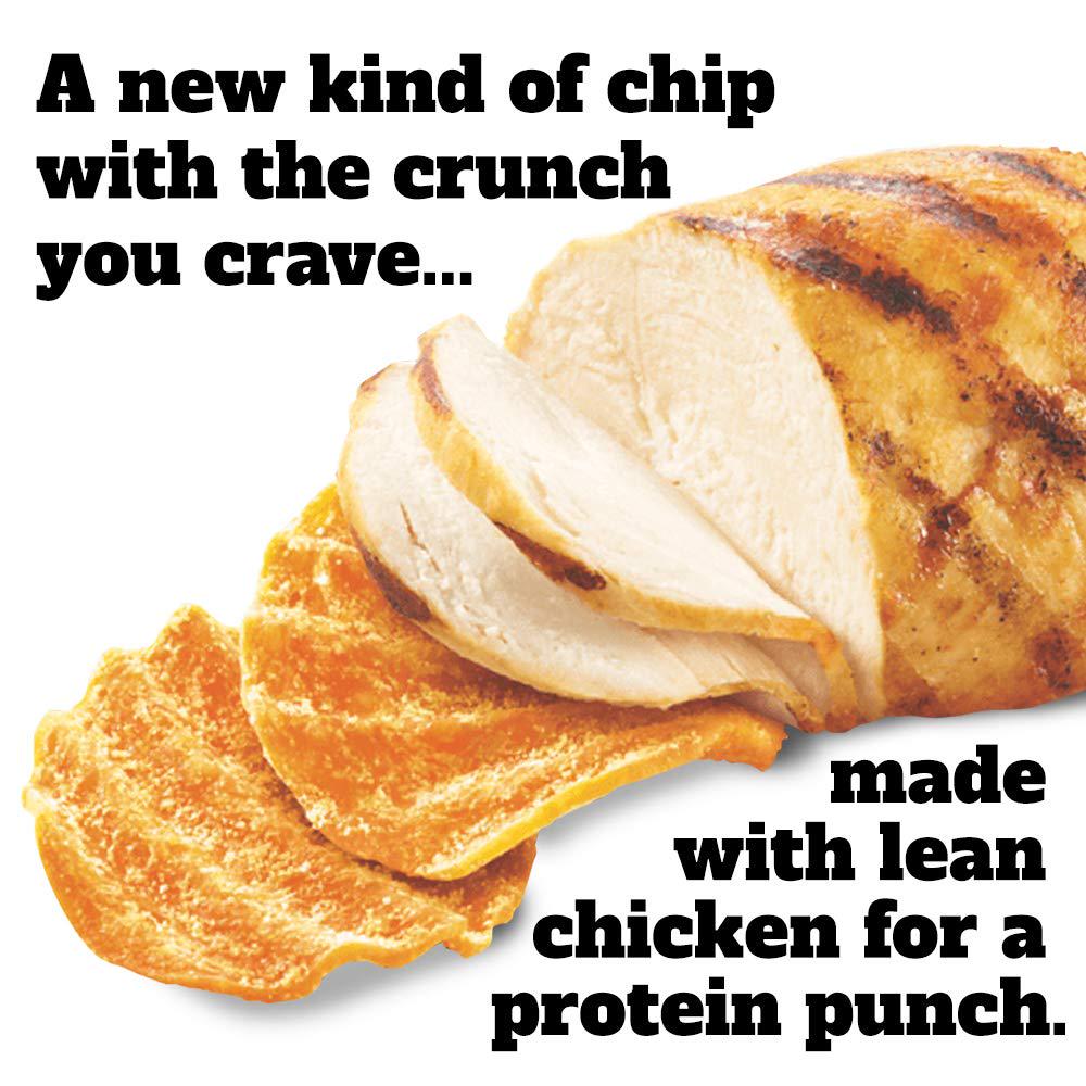 Gone Rogue High Protein BBQ Chicken Chips, Low Carb, Gluten Free, Keto Friendly Snacks, 4 pack