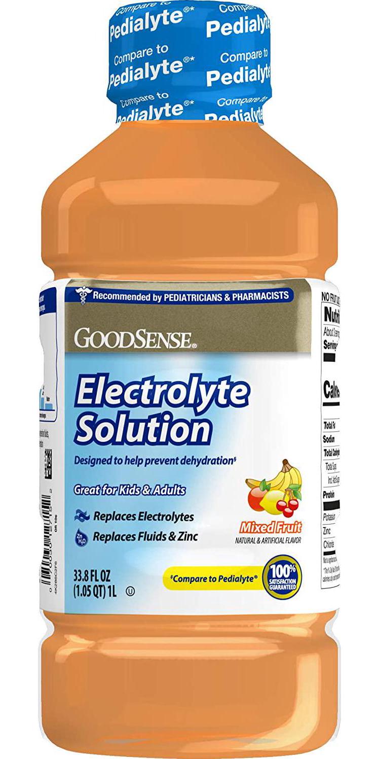 GoodSense Pedia Electrolyte Liquid, Fruit, 33.8 Fluid Ounce