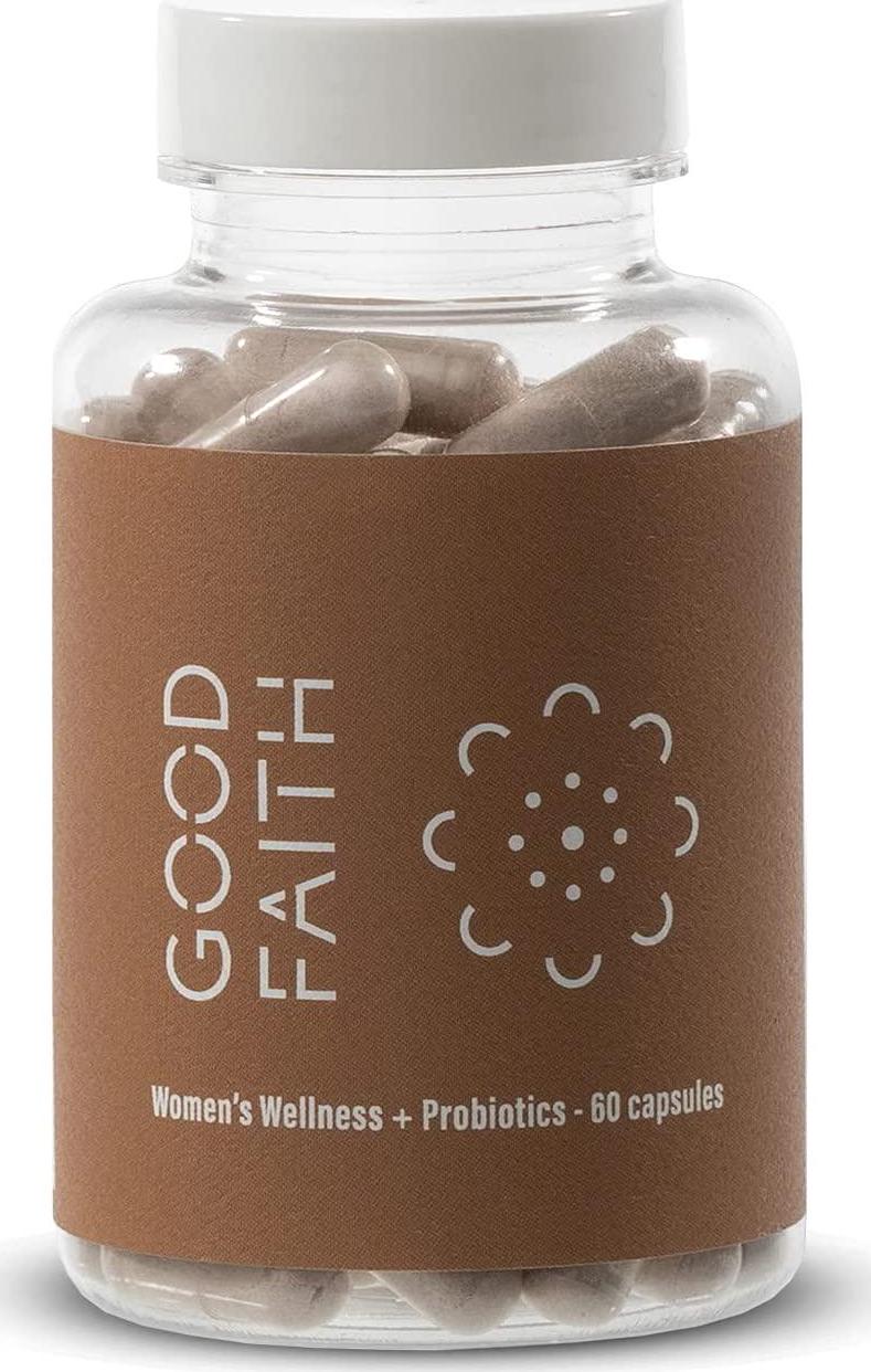 Good Faith - Women’s Wellness with Probiotics - 60 Capsules - Vaginal Health Probiotic - Promotes a Healthy Gut - Balances Vaginal Flora - Vegan