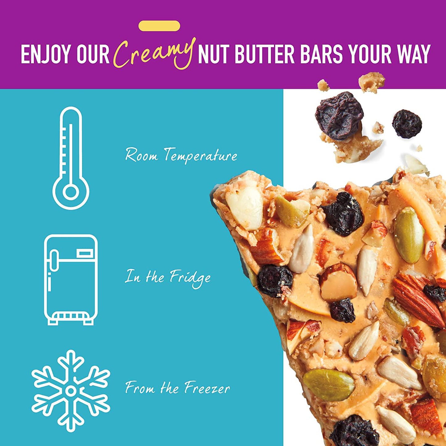 Good Measure Bars, Almond Butter and Blueberry - Zero Added Sugar, 5g Net Carbs, 7g Protein - Nutrient-Rich Low Carb Snack, Keto Friendly Food - Little Impact on Blood Sugar - Made in the USA