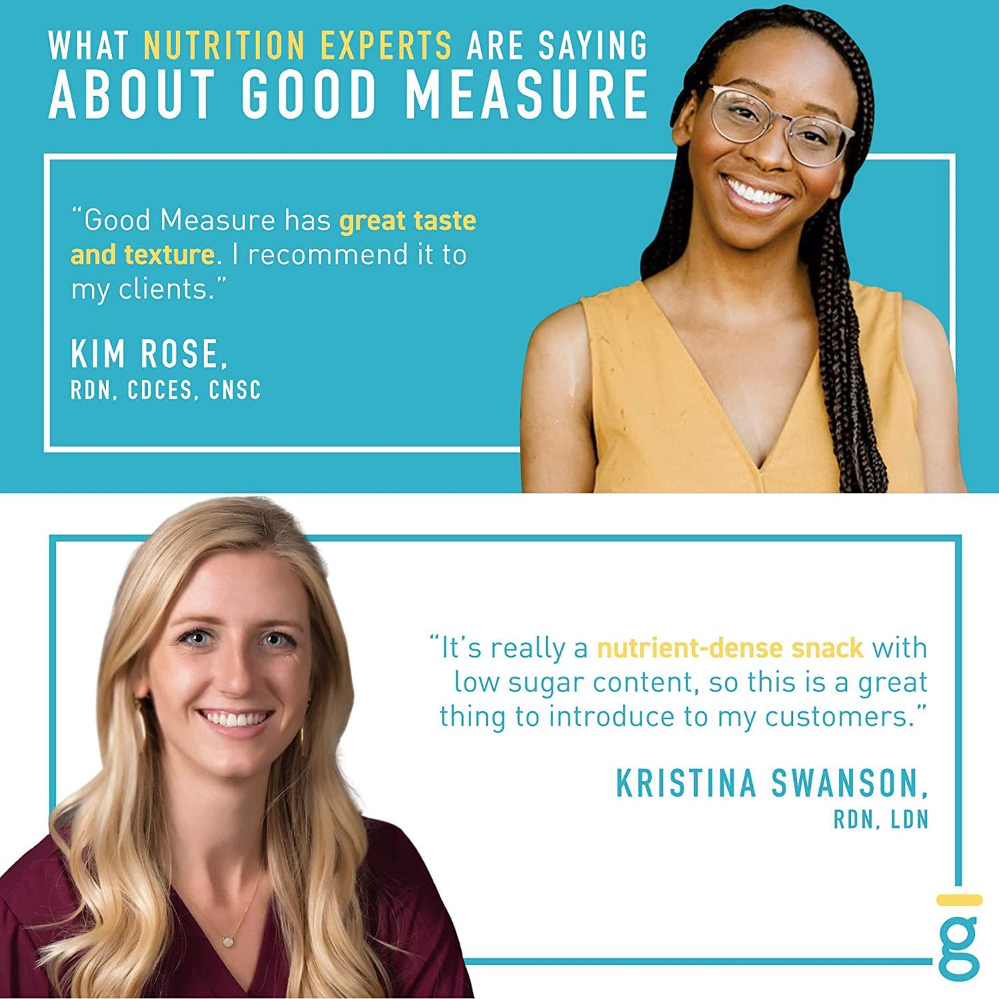 Good Measure Bars, Almond Butter and Blueberry - Zero Added Sugar, 5g Net Carbs, 7g Protein - Nutrient-Rich Low Carb Snack, Keto Friendly Food - Little Impact on Blood Sugar - Made in the USA