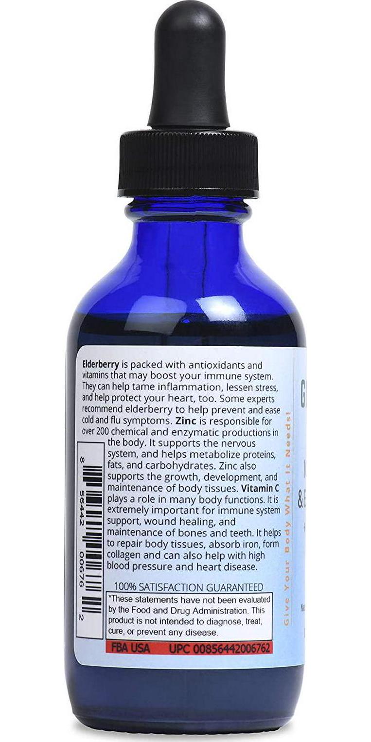 Good State - Ionic Zinc and Elderberry + Vitamin C - 2 oz