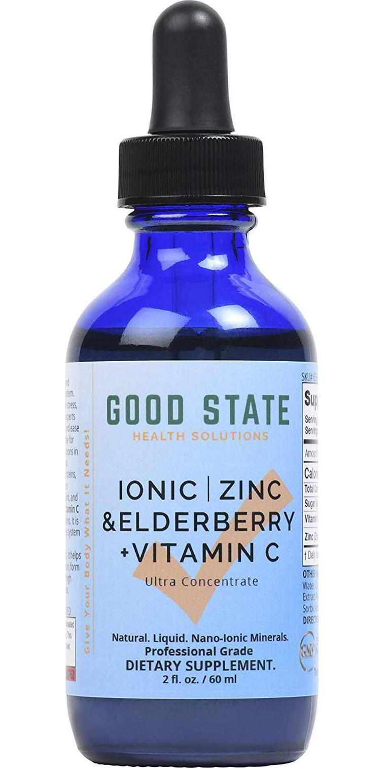 Good State - Ionic Zinc and Elderberry + Vitamin C - 2 oz